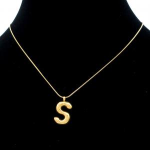 Letter Necklace - KN295116-AQ