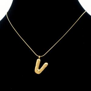 Letter Necklace - KN295119-AQ