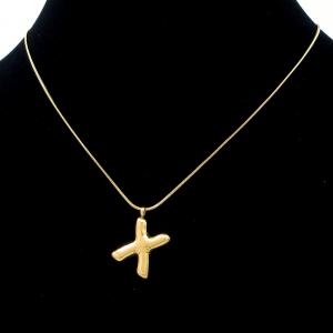 Letter Necklace - KN295121-AQ