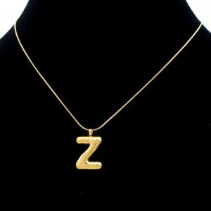 Letter Necklace - KN295123-AQ