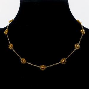 SS Gold-Plating Necklace - KN295150-KJ