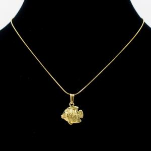 SS Gold-Plating Necklace - KN295204-MI