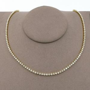 Stainless Steel Stone Necklace - KN295556-HR