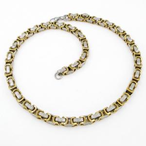 SS Gold-Plating Necklace - KN295572-JG