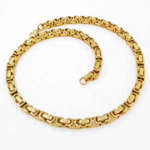 SS Gold-Plating Necklace - KN295573-JG