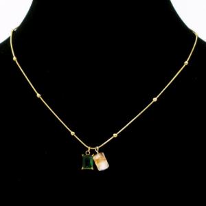 SS Gold-Plating Necklace - KN295622-SP