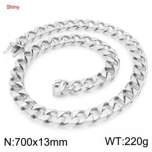 700X13mm Stainless Steel Cuban Necklace - KN295707-ZLY