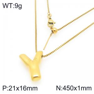 Letter Necklace - KN295763-Z