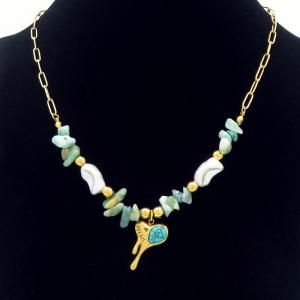 SS Gold-Plating Necklace - KN296083-HM