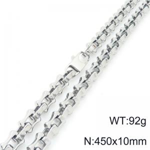 45cm Stainless Steel Link Necklace - KN296714-Z