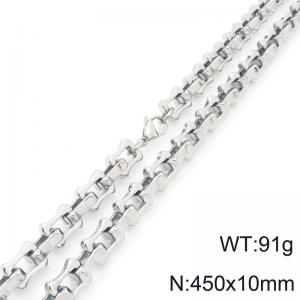 45cm Stainless Steel Link Necklace - KN296724-Z