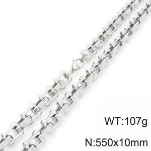 55cm Stainless Steel Link Necklace - KN296726-Z