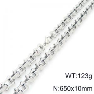 65cm Stainless Steel Link Necklace - KN296728-Z