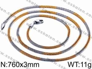 Staineless Steel Small Gold-plating Chain - KN29683-CD