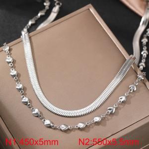 Stainless Steel Necklace - KN296944-Z