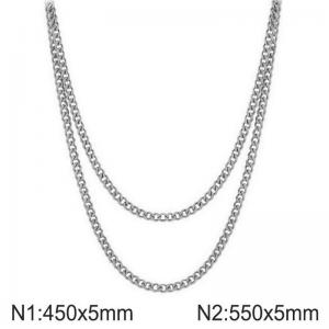 Stainless Steel Necklace - KN296949-Z