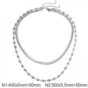 Stainless Steel Necklace - KN296960-Z