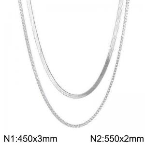 Stainless Steel Necklace - KN296968-Z