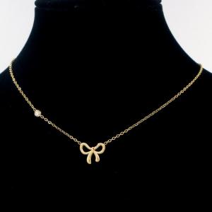 SS Gold-Plating Necklace - KN297022-HDJ