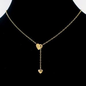 SS Gold-Plating Necklace - KN297023-HDJ
