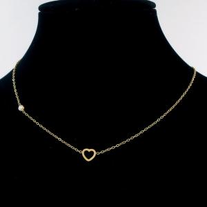 SS Gold-Plating Necklace - KN297025-HDJ