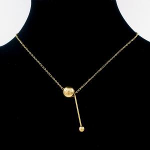 SS Gold-Plating Necklace - KN297028-HDJ