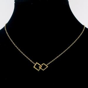 SS Gold-Plating Necklace - KN297030-HDJ