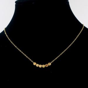 SS Gold-Plating Necklace - KN297032-HDJ