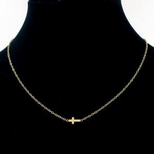 SS Gold-Plating Necklace - KN297033-HDJ