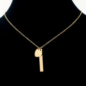 SS Gold-Plating Necklace - KN297040-HDJ