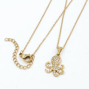 Stainless Steel Stone Necklace - KN297078-KD