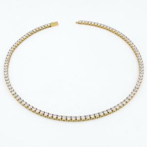 Stainless Steel Stone Necklace - KN297103-KD