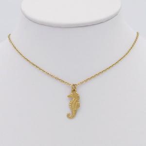 SS Gold-Plating Necklace - KN297177-SP
