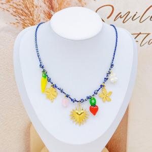 SS Gold-Plating Necklace - KN297575-SXSJ