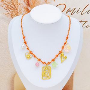 SS Gold-Plating Necklace - KN297578-SXSJ