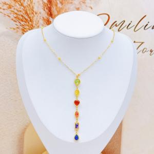 SS Gold-Plating Necklace - KN297598-SXSJ
