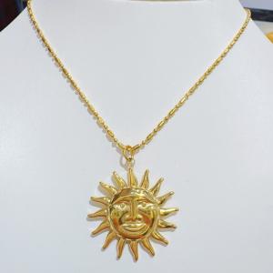 SS Gold-Plating Necklace - KN297604-SXSJ