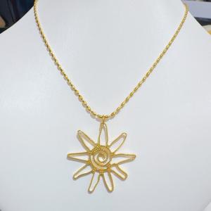 SS Gold-Plating Necklace - KN297605-SXSJ
