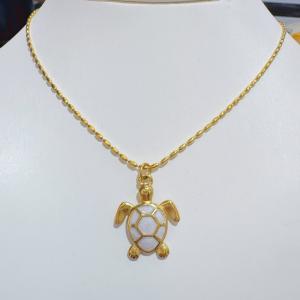 SS Gold-Plating Necklace - KN297608-SXSJ