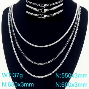 Stainless Steel Necklace - KN297658-Z