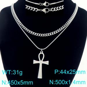 Stainless Steel Necklace - KN297664-Z