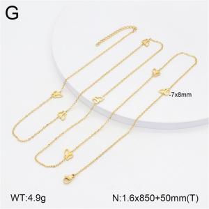 SS Gold-Plating Necklace - KN297760-NT