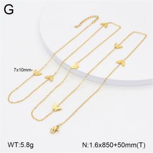 SS Gold-Plating Necklace - KN297763-NT