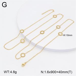 SS Gold-Plating Necklace - KN297764-NT