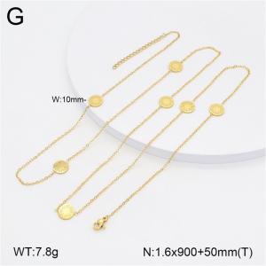 SS Gold-Plating Necklace - KN297765-NT