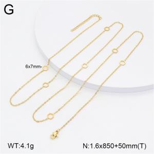 SS Gold-Plating Necklace - KN297766-NT