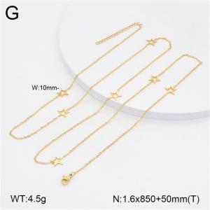 SS Gold-Plating Necklace - KN297767-NT