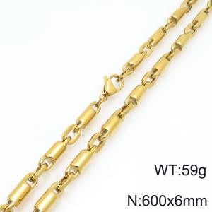 SS Gold-Plating Necklace - KN297952-Z