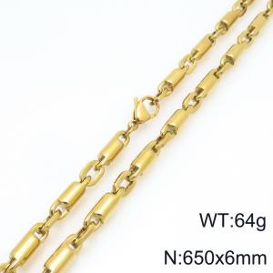 SS Gold-Plating Necklace - KN297953-Z