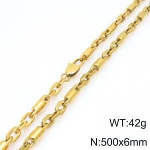 SS Gold-Plating Necklace - KN297964-Z